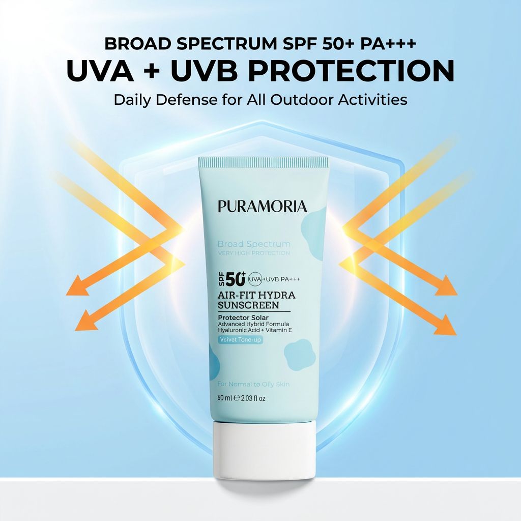 Air - Light Hydrating SPF50+ Sunscreen - PURAMORIA