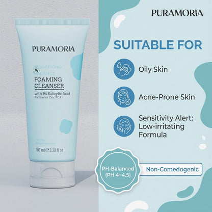 Salicylic Acid Balance Foaming Cleanser - PURAMORIA