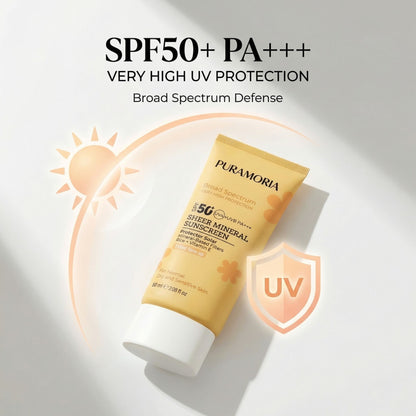 Rice Tinted Mineral SPF50+ Sunscreen - PURAMORIA